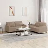 Image de vidaXL Ensemble de canapés 2 pcs avec coussins Cappuccino Similicuir3201362