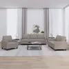 Image de vidaXL Ensemble de canapés 3 pcs avec coussins Taupe Tissu3201435
