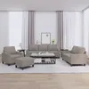 Image de vidaXL Ensemble de canapÃ©s 4 pcs avec coussins Taupe Tissu