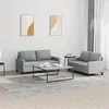 Image de vidaXL Ensemble de canapés 2 pcs avec coussins Gris clair Tissu3201444