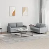 Image de vidaXL Ensemble de canapÃ©s 2 pcs avec coussins Gris clair Tissu