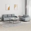 Image de vidaXL Ensemble de canapés 2 pcs avec coussins Gris clair Tissu3201460