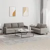 Image de vidaXL Ensemble de canapés 2 pcs avec coussins Taupe Tissu3201467