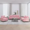 Image de vidaXL Ensemble de canapés 3 pcs avec coussins Rose Velours