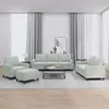 Image de vidaXL Ensemble de canapÃ©s 4 pcs avec coussins Gris clair Velours