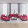 Image de vidaXL Ensemble de canapÃ©s 4 pcs avec coussins Rouge bordeaux Velours
