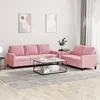 Image de vidaXL Ensemble de canapÃ©s 2 pcs avec coussins Rose Velours