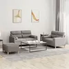 Image de vidaXL Ensemble de canapés 3 pcs avec coussins taupe tissu3201599