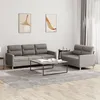Image de vidaXL Ensemble de canapÃ©s 2 pcs avec coussins Taupe Tissu
