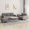 Image de vidaXL Ensemble de canapés 3 pcs avec coussins Taupe Tissu3201615