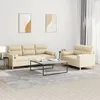 Image de vidaXL Ensemble de canapÃ©s 2 pcs avec coussins crÃ¨me tissu