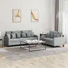 Image de vidaXL Ensemble de canapÃ©s 2 pcs avec coussins Gris clair Tissu
