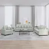 Image de vidaXL Ensemble de canapÃ©s 3 pcs avec coussins Gris clair Velours
