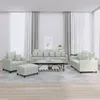 Image de vidaXL Ensemble de canapÃ©s 4 pcs avec coussins Gris clair Velours