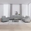Image de vidaXL Ensemble de canapés 3 pcs gris clair tissu3201866