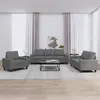 Image de vidaXL Ensemble de canapés 3 pcs gris foncé tissu3201867
