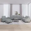 Image de vidaXL Ensemble de canapés 4 pcs gris clair tissu3201874