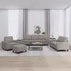 Image de vidaXL Ensemble de canapÃ©s 4 pcs taupe tissu