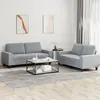 Image de vidaXL Ensemble de canapés 2 pcs gris clair tissu