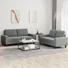 Image de vidaXL Ensemble de canapÃ©s 2 pcs gris foncÃ© tissu