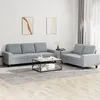 Image de vidaXL Ensemble de canapÃ©s 2 pcs gris clair tissu
