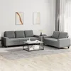 Image de vidaXL Ensemble Canapé 2 Pièces Tissu Gris Foncé Avec Coussins Confort Et Design