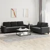 Image de vidaXL Ensemble de canapés 2 pcs noir tissu3201902
