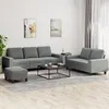 Image de vidaXL Ensemble de canapÃ©s 3 pcs gris foncÃ© tissu