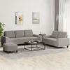 Image de vidaXL Ensemble de canapés 3 pcs taupe tissu