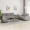 Image de vidaXL Ensemble de canapÃ©s 3 pcs taupe tissu