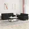 Image de vidaXL Ensemble de canapés 2 pcs noir similicuir3201914
