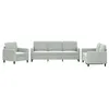 Image de vidaXL Ensemble de canapÃ©s 3 pcs gris clair velours