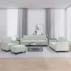 Image de vidaXL Ensemble de canapés 4 pcs gris clair velours3201944