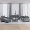 Image de vidaXL Ensemble de canapÃ©s 4 pcs gris foncÃ© velours