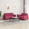 Image de vidaXL Ensemble de canapés 2 pcs rouge bordeaux velours3201978