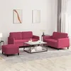 Image de vidaXL Ensemble de canapés 3 pcs rouge bordeaux velours