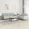 Image de vidaXL Ensemble de canapés 2 pcs gris clair velours3202014