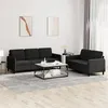 Image de vidaXL Ensemble de canapés 2 pcs noir velours3202019