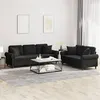 Image de vidaXL Ensemble de canapés 2 pcs avec coussins noir velours3202275