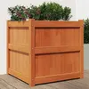 Image de vidaXL Jardinière cire marron 60x60x60 cm bois de pin massif837428