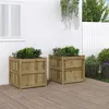 Image de vidaXL Jardinières 2 pcs bois de pin imprégné837433