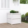 Image de vidaXL Jardinière blanc 70x70x70 cm bois de pin massif837435