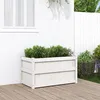 Image de Vidaxl JardiniÃ¨re D'extÃ©rieur Blanc 90x50x50 Cm Bois De Pin Massif