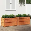 Image de vidaXL Jardinières 2 pcs cire marron bois de pin massif837464