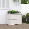 Image de vidaXL Jardinière blanc 90x50x70 cm bois de pin massif837470