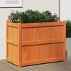 Image de vidaXL Jardinière cire marron 90x50x70 cm bois de pin massif837471