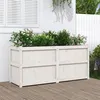 Image de vidaXL Jardinière blanc 150x50x70 cm bois de pin massif837490