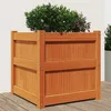 Image de Vidaxl JardiniÃ¨re Cire Marron 50x50x50 Cm Bois De Pin Massif