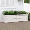 Image de Vidaxl JardiniÃ¨re Blanc 180x50x50 Cm Bois De Pin Massif