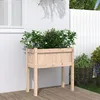 Image de Vidaxl JardiniÃ¨res Avec Pieds 70x31x70 Cm Bois De Pin Massif